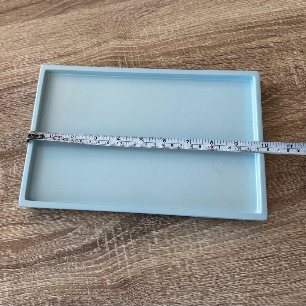 Jonathan Adler Happy‎ Home Light Blue Lacquer Bathroom Vanity Tray